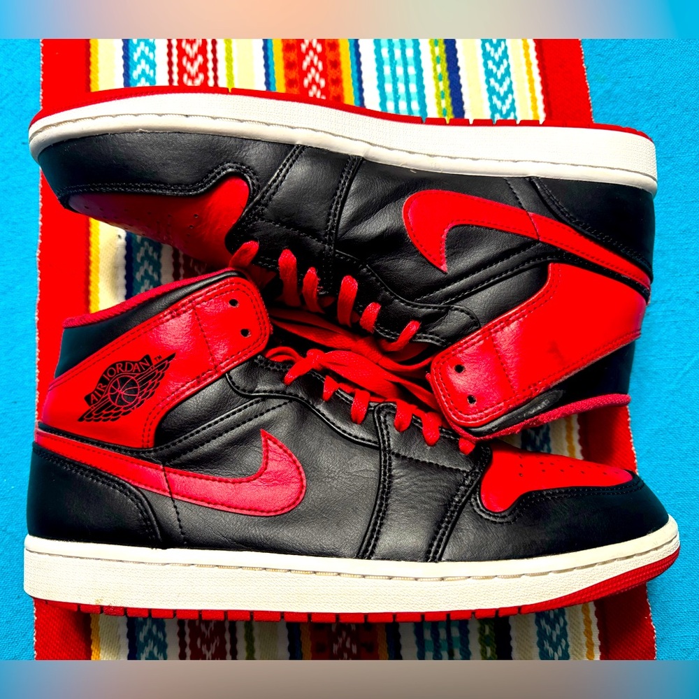 Jordan 1 Mid Alternate Bred (2022) Men's - DQ8426-060, Size 10.5, No Box
